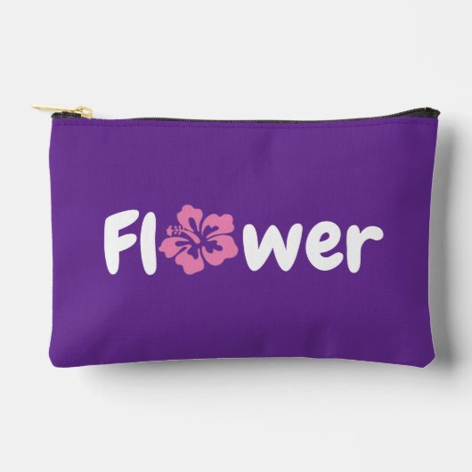 Blume Druckausschnitt Nähtasche Zubehörtasche (Vorderseite)