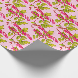 Blume drucken blutende Herzen Geschenkpapier