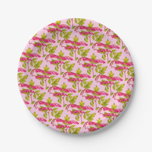 Blume drucken blutende Herzen Pappteller