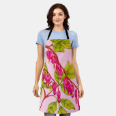 Blume drucken blutende Herzen Schürze (Getragen)