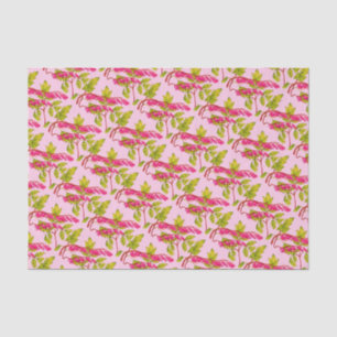 Blume drucken blutende Herzen Seidenpapier