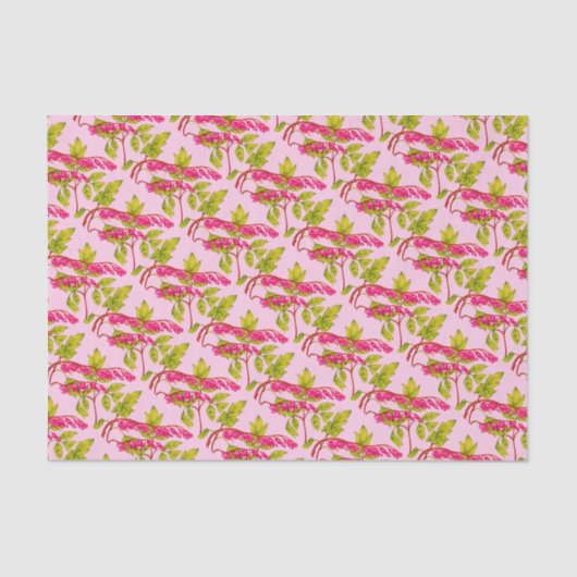 Blume drucken blutende Herzen Seidenpapier (Vorderseite)