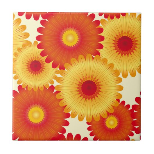 Blume drucken fliese (Vorderseite)