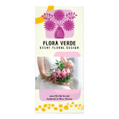 Blume drucken - Kreative Marketing-Rackkarte block Werbekarte (Vorne)