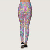 Blume drucken Leggings (Rückseite)