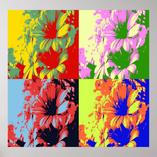 'Blume drucken Poster (Vorne)