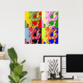 'Blume drucken Poster (Heimbüro)