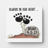 Blume drucken Speicherstiefloss einfügen Fotoplatte (Vorderseite)