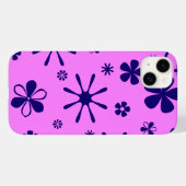 Blume Druckfarben und Lila Case-Mate iPhone Hülle (Rückseite (Horizontal))