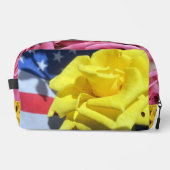 Blume Druckknopfbeutel Waschbeutel (Vorderseite)