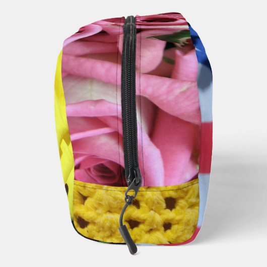 Blume Druckknopfbeutel Waschbeutel (Rechts)