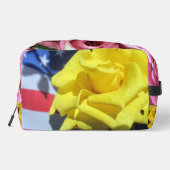 Blume Druckknopfbeutel Waschbeutel (Rückseite)