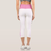 Blume druckt Hochaufguss-Girl Capri Leggings (Rückseite)