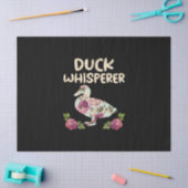 Blume Duck Whisperer Funny Farm Animal Seidenpapier (Basteln)