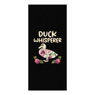 Blume Duck Whisperer Funny Farm Animal Werbekarte