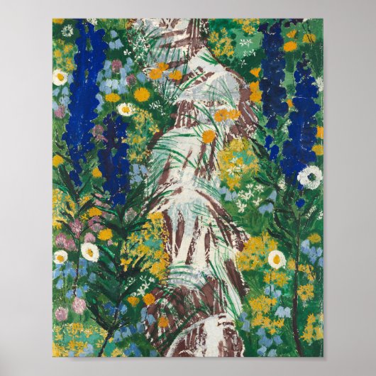 Blume durch den Strom | August Babberger Poster (Vorne)