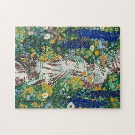 Blume durch den Strom | August Babberger Puzzle (Horizontal)