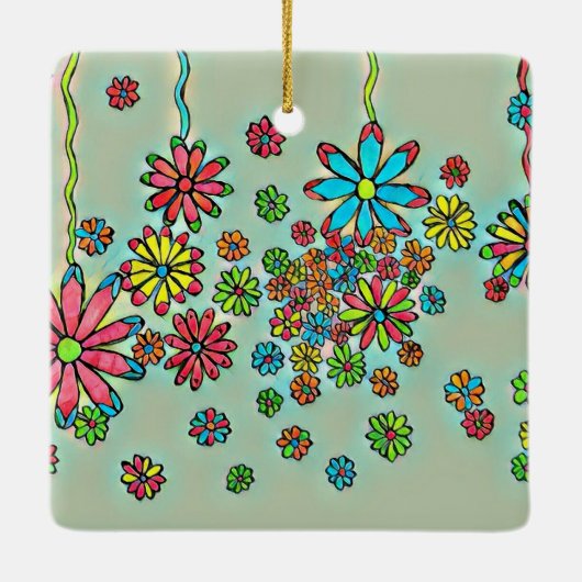 Blume Dusche Ornament (Rückseite)