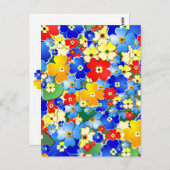 Blume-Dusche Postkarte (Vorne/Hinten)