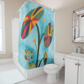 Blume Duschvorhang (Beispiel)