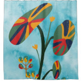 Blume Duschvorhang (Vorderseite)