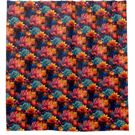 Blume Duschvorhang (Vorderseite)