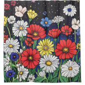 Blume Duschvorhang (Vorderseite)