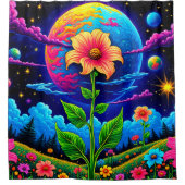 Blume Duschvorhang (Vorderseite)