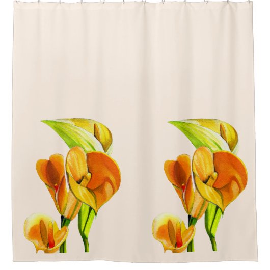 Blume Duschvorhang (Vorderseite)