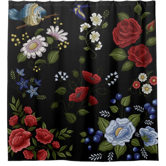 Blume Duschvorhang (Vorderseite)