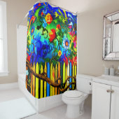 Blume Duschvorhang (Beispiel)