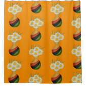 Blume Duschvorhang (Vorderseite)