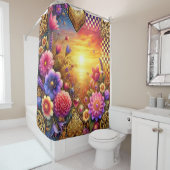 Blume Duschvorhang (Beispiel)