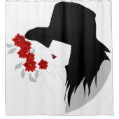 Blume Duschvorhang (Vorderseite)