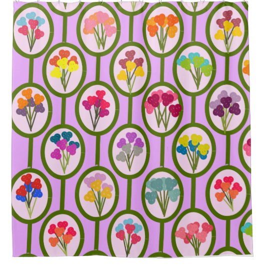 Blume Duschvorhang (Vorderseite)