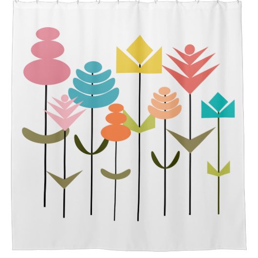 Blume Duschvorhang (Vorderseite)