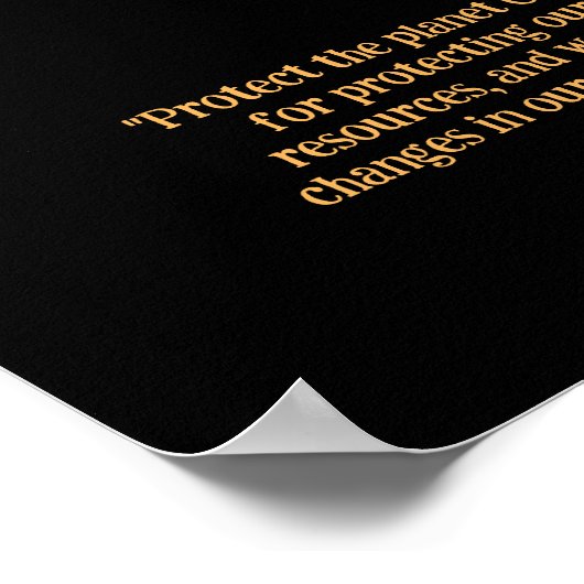 Blume Earth, SCHÜTZEN SIE DEN PLANETEN, RETT ERDE  Poster (Ecke)