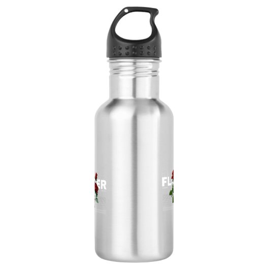 Blume Edelstahlflasche (Vorderseite)