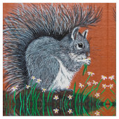 Blume Eichhörnchen Stoff (Nahaufnahme)