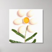 Blume Eierjolk Leinwanddruck (Vorderseite)