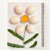Blume Eierjolk Notizblock (Rückseite)