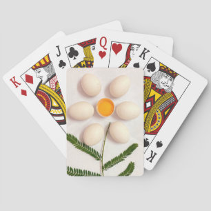 Blume Eierjolk Spielkarten