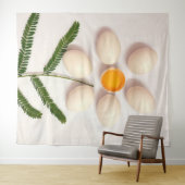 Blume Eierjolk Wandteppich (Beispiel (Horizontal))