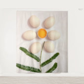 Blume Eierjolk Wandteppich (Vorderseite)