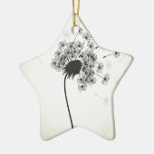 Blume ein Löwenzahn Keramikornament (Links)