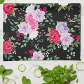 Blume - Einfache Farben Geschirrtuch (Gefaltet)