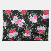 Blume - Einfache Farben Geschirrtuch (Horizontal)