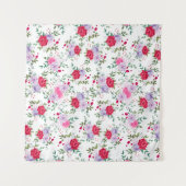 Blume - Einfache Farben Wandteppich (Vorderseite (Horizontal))