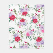 Blume - Einfache Farbtöne Fleece Blanket (Vorderseite)
