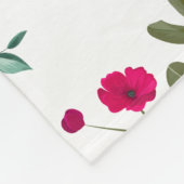 Blume - Einfache Farbtöne Fleece Blanket (Ecke)